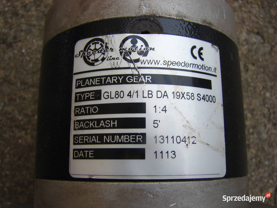 Przekładnia planetarna Speeder Motion GL80 41 LB sprzedam