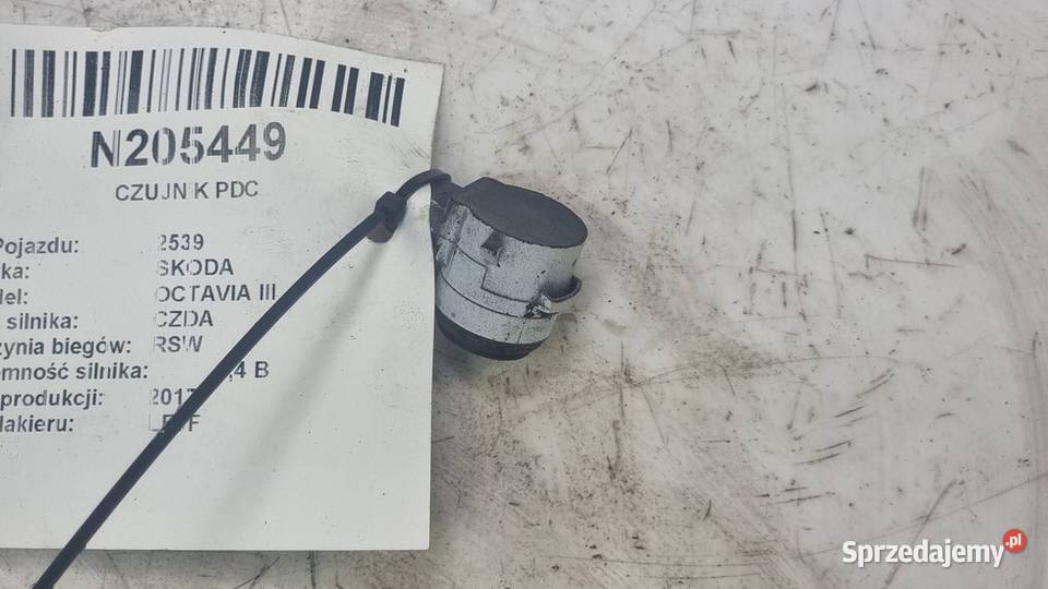 CZUJNIK PDC SKODA OCTAVIA III Lipno