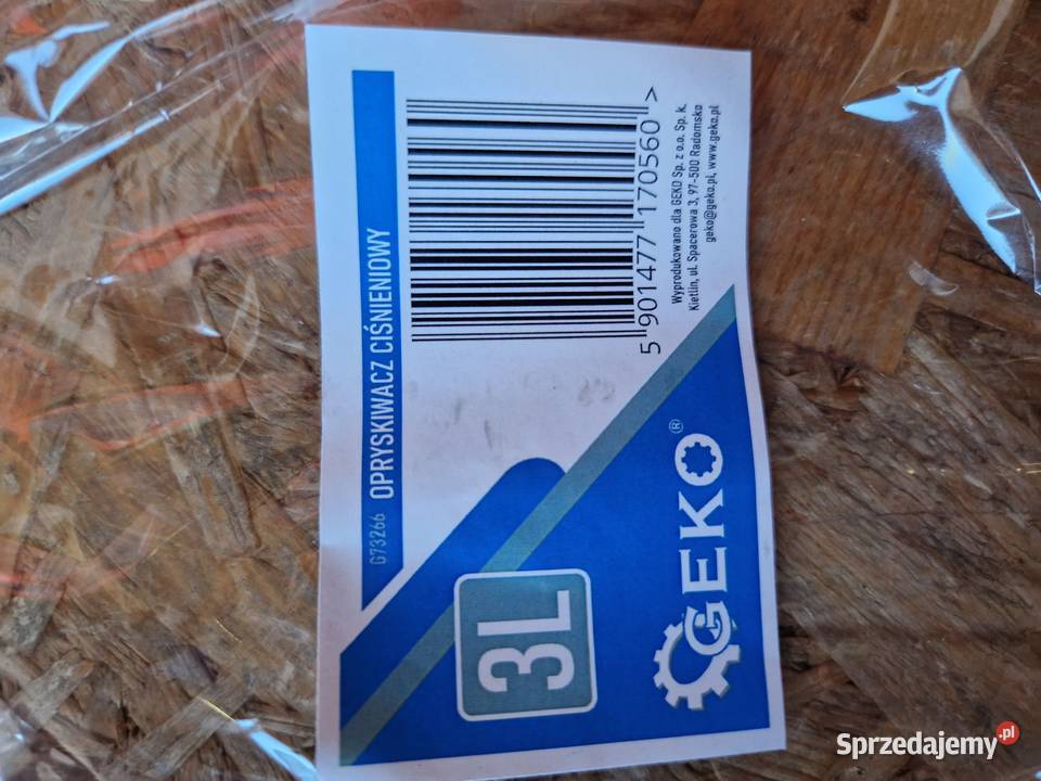 Opryskiwacz ciśnieniowy 3L Geko G73266 Głogowa