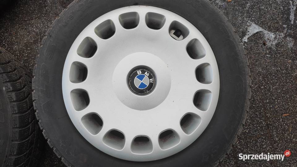 koła zimowe bmw e34 stalowe z kołpakami opony Mińsk Mazowiecki