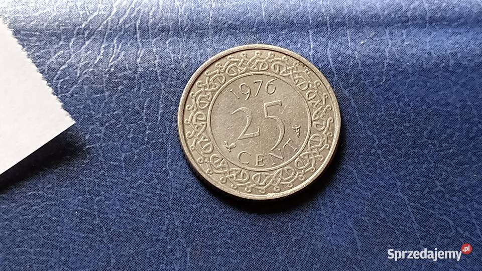 Stare monety 25 cent 1976 Surinam Numizmatyka Lesko