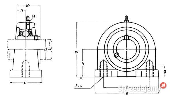 Zespół obudowy UCPA YUCPA207HSKF Kamionna