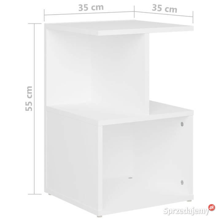 Szafka nocna biała 35x35x55 materiał Warszawa