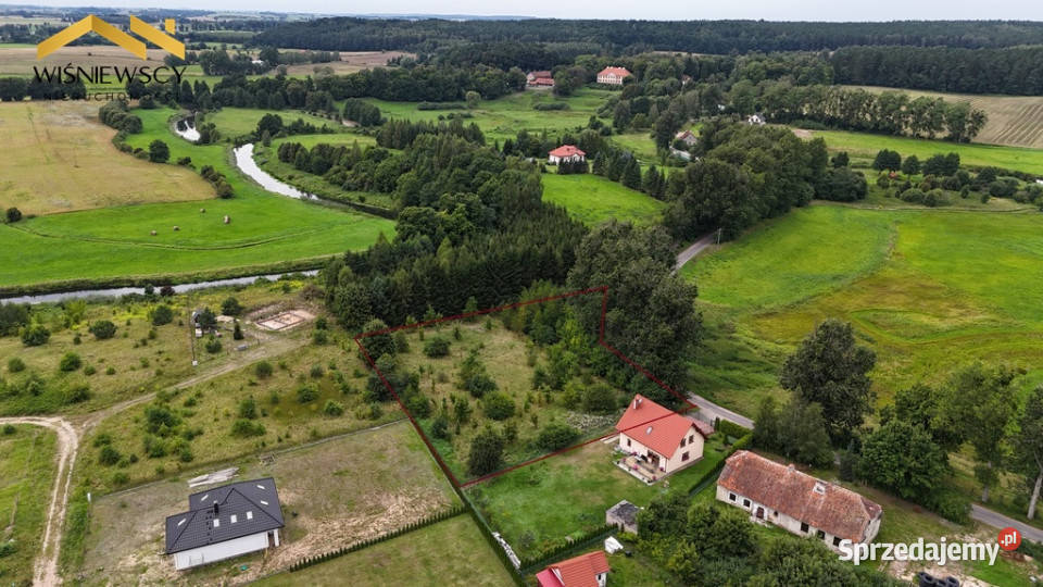 Działka budowlana uzbrojona 5000 m2 obok rzeki Smolajny sprzedam