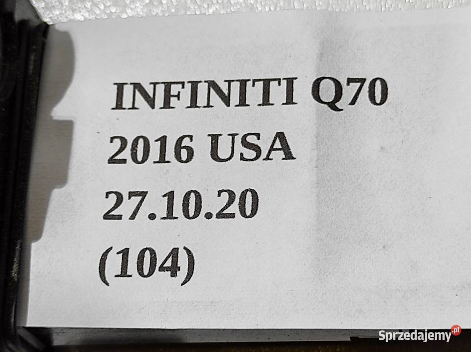 PRZEPŁYWOMIERZ POWIETRZA INFINITI Q70 M37 osobowe Nowy Tomyśl sprzedam
