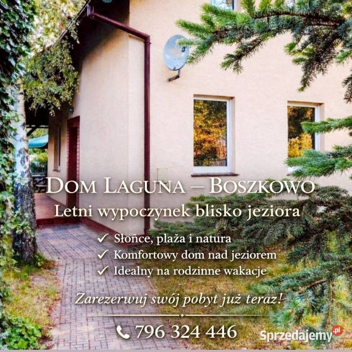 Boszkowo dom Laguna do wynajęcia wielkopolskie