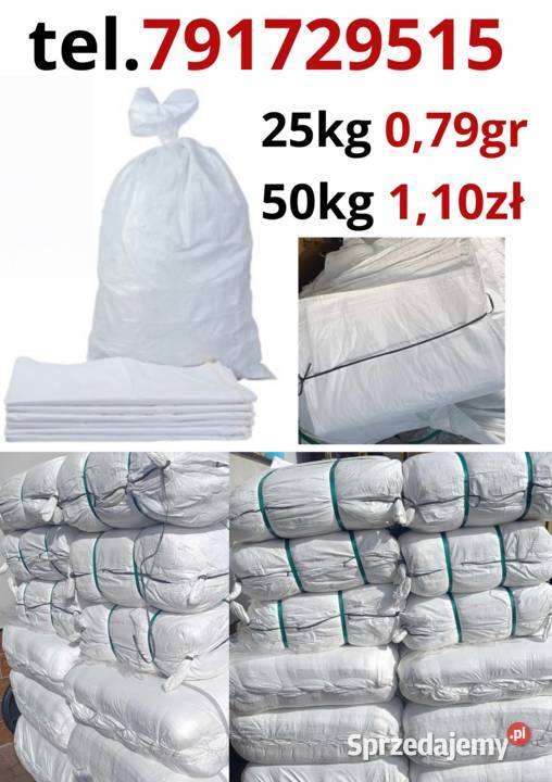 Worek worki polipropylenowe PP 25 50 NOWE Pozostałe