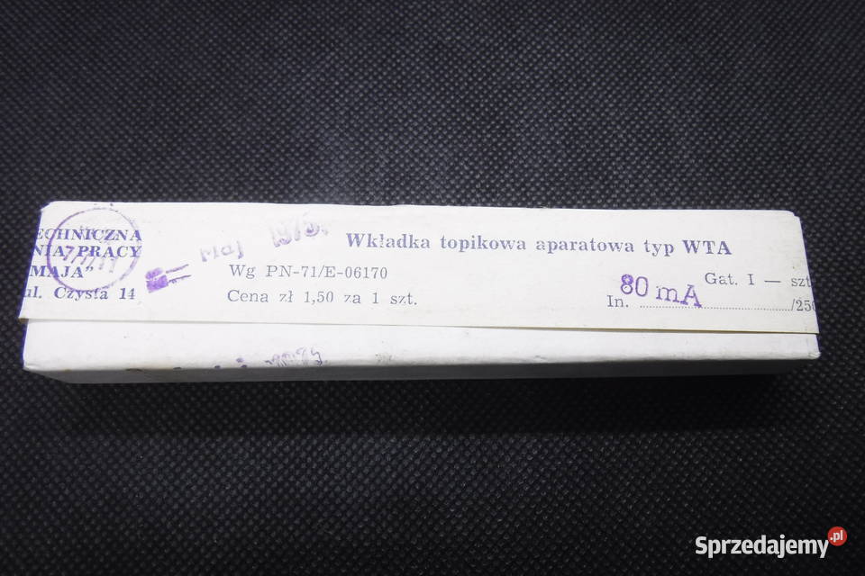 Bezpiecznik szklany 20 x 5 mm wkładka topikowa Otwock sprzedam