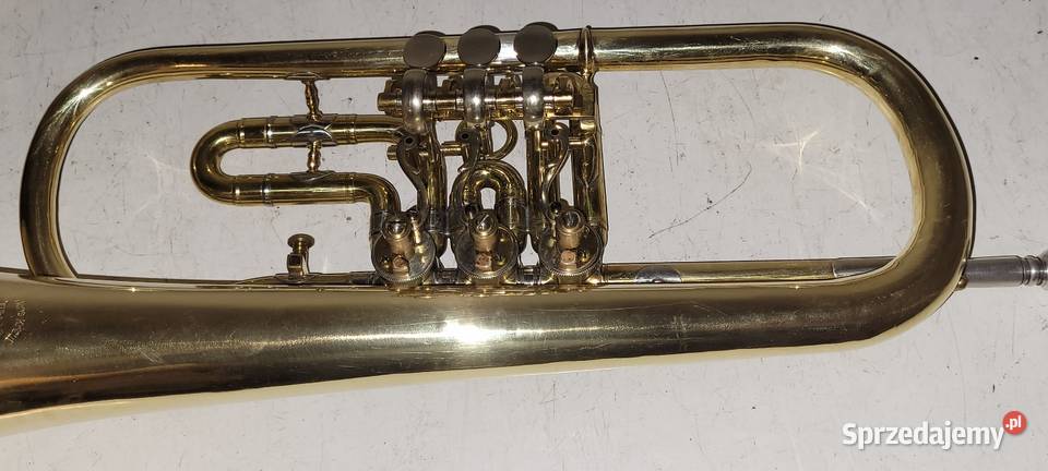 Flugelhorn in B Hans Kreul Tubingen blaszane Instrumenty dęte