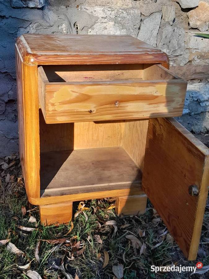 Stara szafka nocna zabytek PRL retro vintage Dąbrowa Górnicza