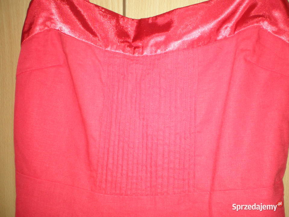 Sprzedam sukienkę damską używaną rozmiar 38 czerwony Spódnice i sukienki Moda i Styl Piekary Śląskie