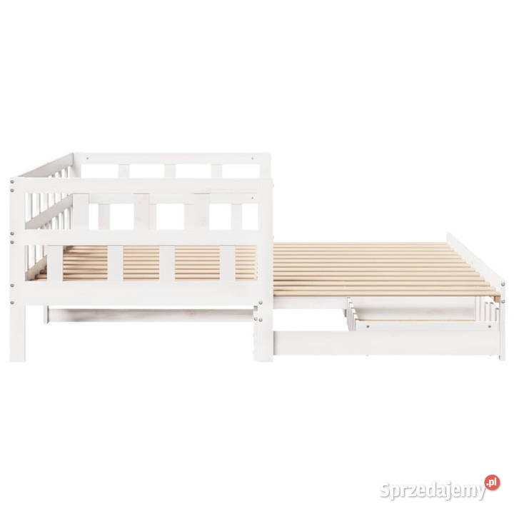 Sofa rozsuwana z szufladami bez materaca białe sprzedam