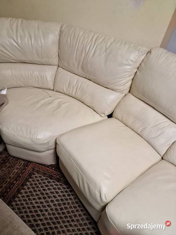 Narożna sofa ze skóry warmińsko-mazurskie Pisz