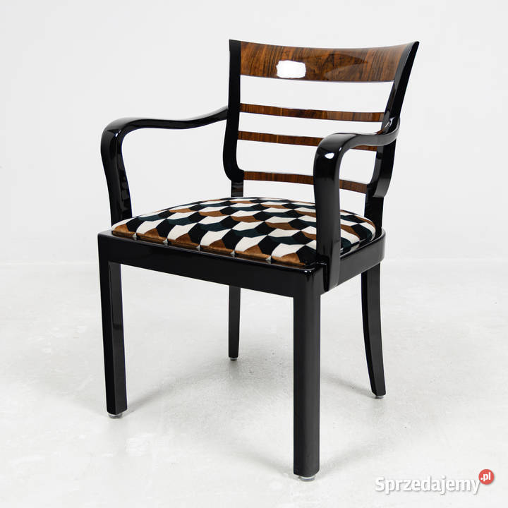 Fotel art deco modernizm do gabientu jadalni Łowęcin