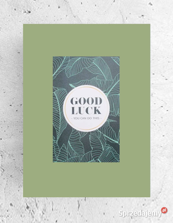 good luck plakat A4 napisy plakat 21x30 mały Dekoracje i ozdoby warmińsko-mazurskie Olsztyn