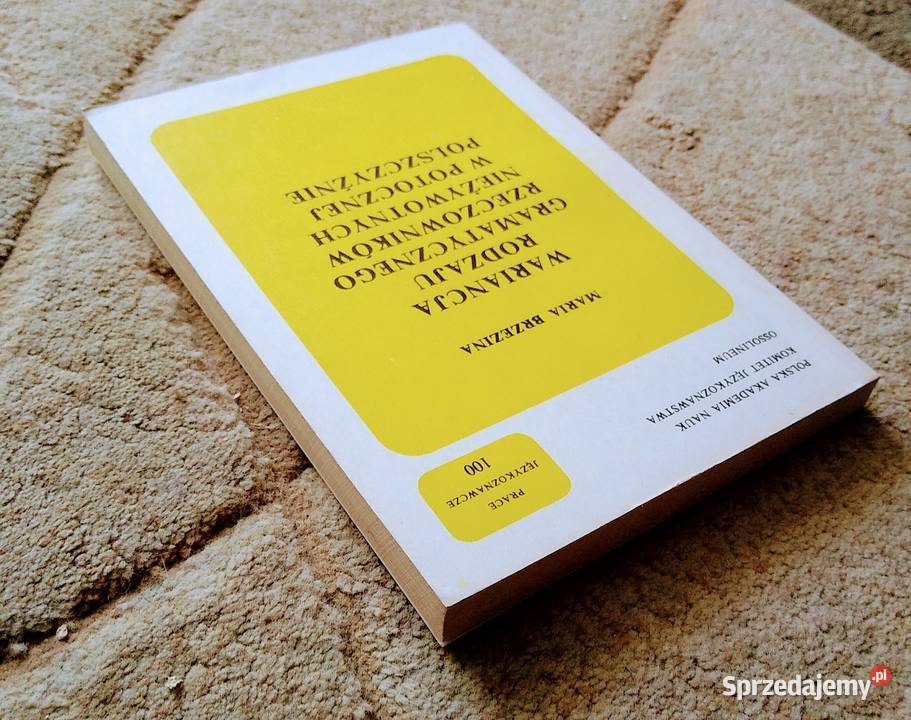 Wariancja rodzaju gramatycznego rzeczowników