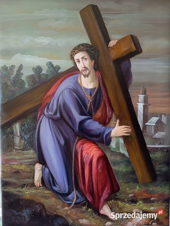 Obraz Jezus niosacy krzyz Przemyśl
