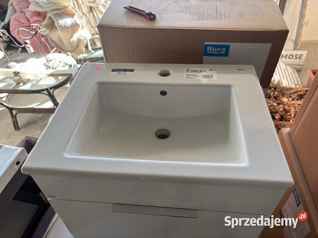 szafka łazienkowa z umywalką roca suit 60 biała małopolskie Zakopane