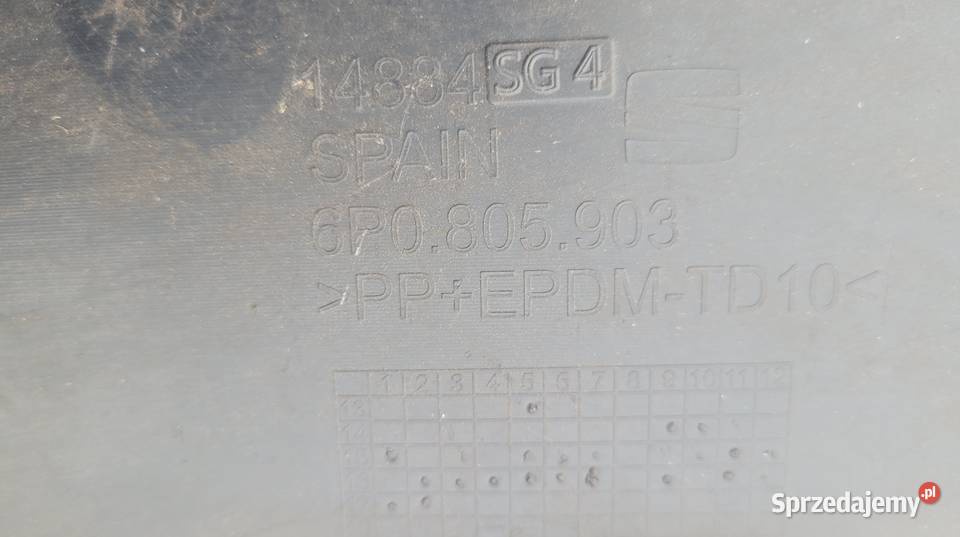 SEAT IBIZA IV LIFT 20122016SPOILER ZDERZAKA osobowe Ruda Śląska sprzedam