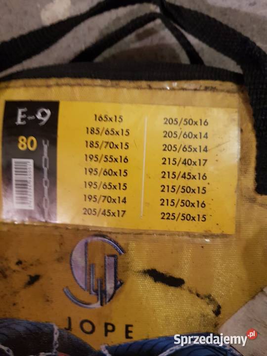 Łańcuchy Jope e9 80 Akcesoria Motoryzacja Bydgoszcz