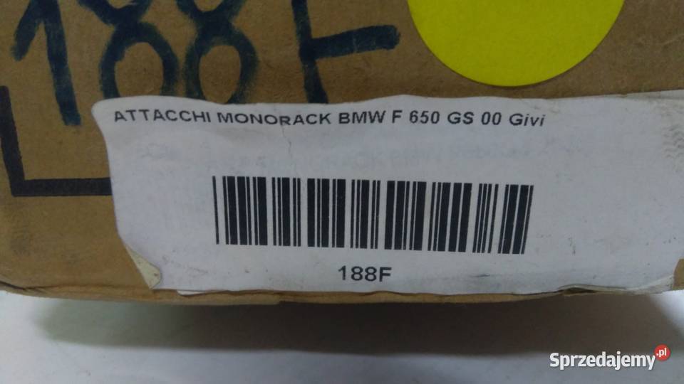 Stelaż mocowanie kufra centralnego GIVI BMW 650 Bielsk Podlaski sprzedam