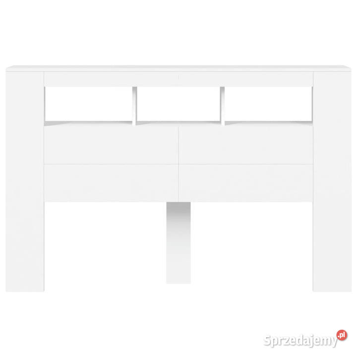Wezgłowie łóżka z LED białe 160x185x1035 Warszawa