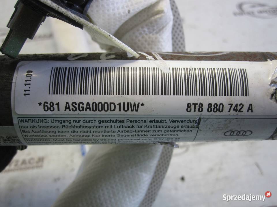 AUDI A5 8T 10r AIRBAG kurtyna prawa 8T8880742A Kielce