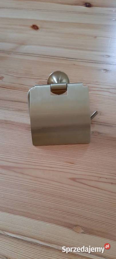 złoty uchwyt na papier toaletowy vintage retro Poznań