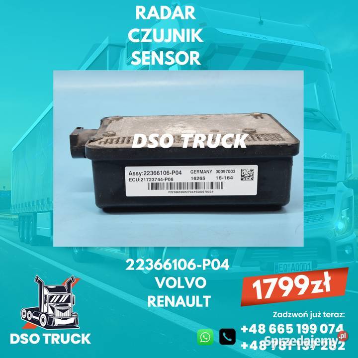 Radar Czujnik Sensor 22366106P04 VOLVO FH świętokrzyskie Zawichost