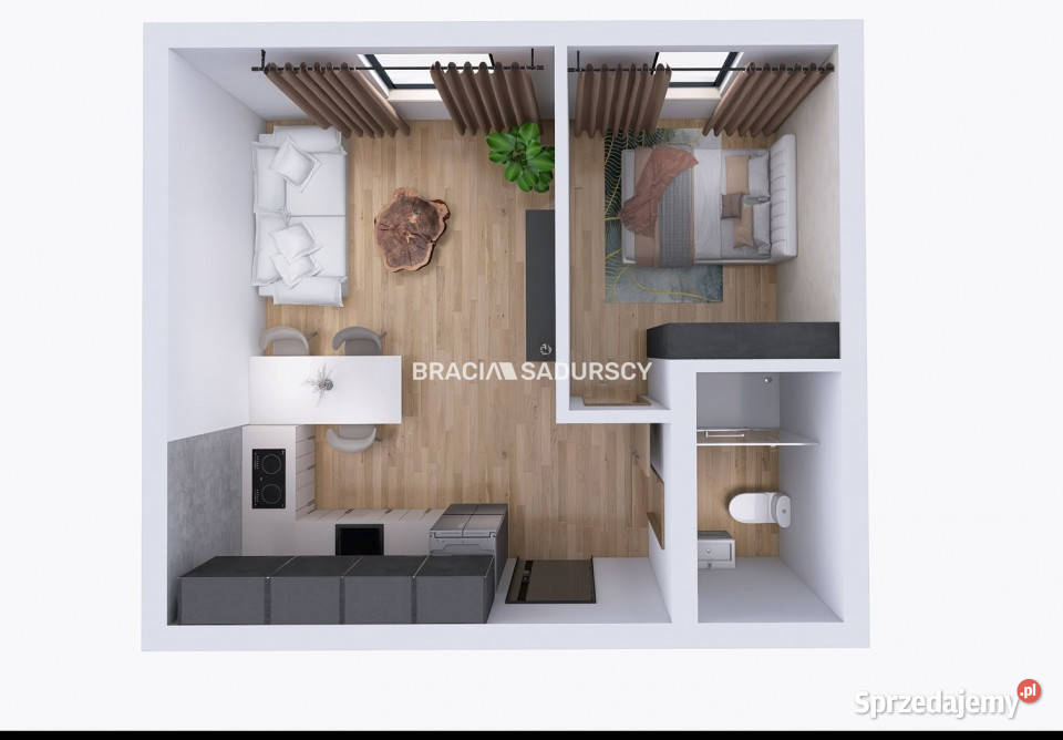 sprzedaży mieszkania 34m2 2 pok Kraków os 32.15m2