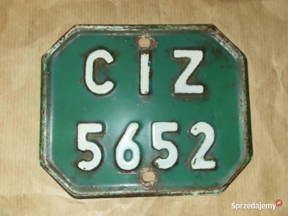 Kolekcjonerska tablica rejestracyjna motoroweru Pozostałe