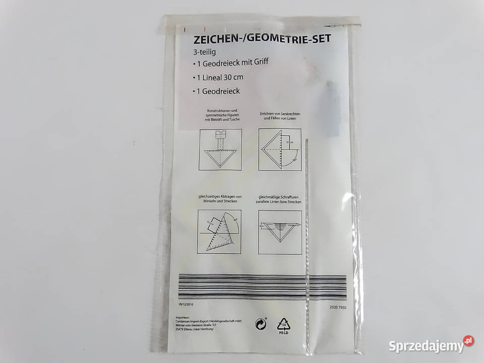 Nowy Zestaw Geometryczny Rex 3 elementy Idealny