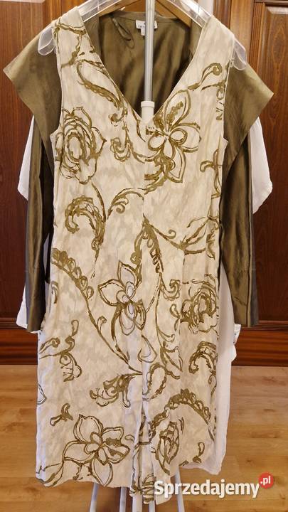 Damska wizytowa SUKIENKA Deni Cler 44 bawełna Odzież damska Lublin