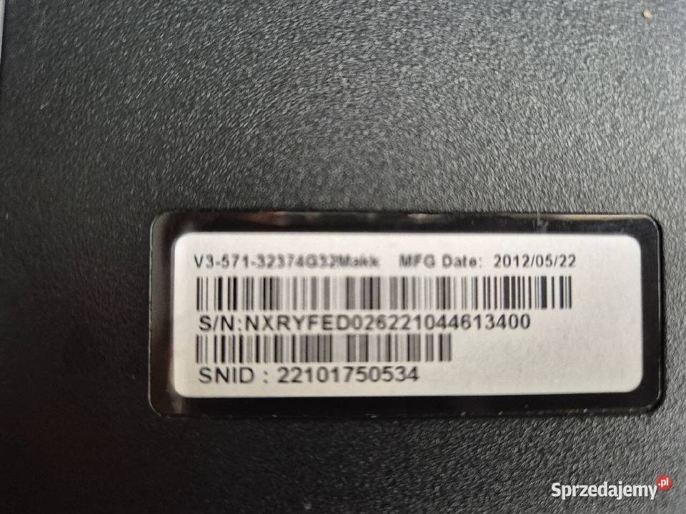Laptop ACER V3 core I3 Acer
