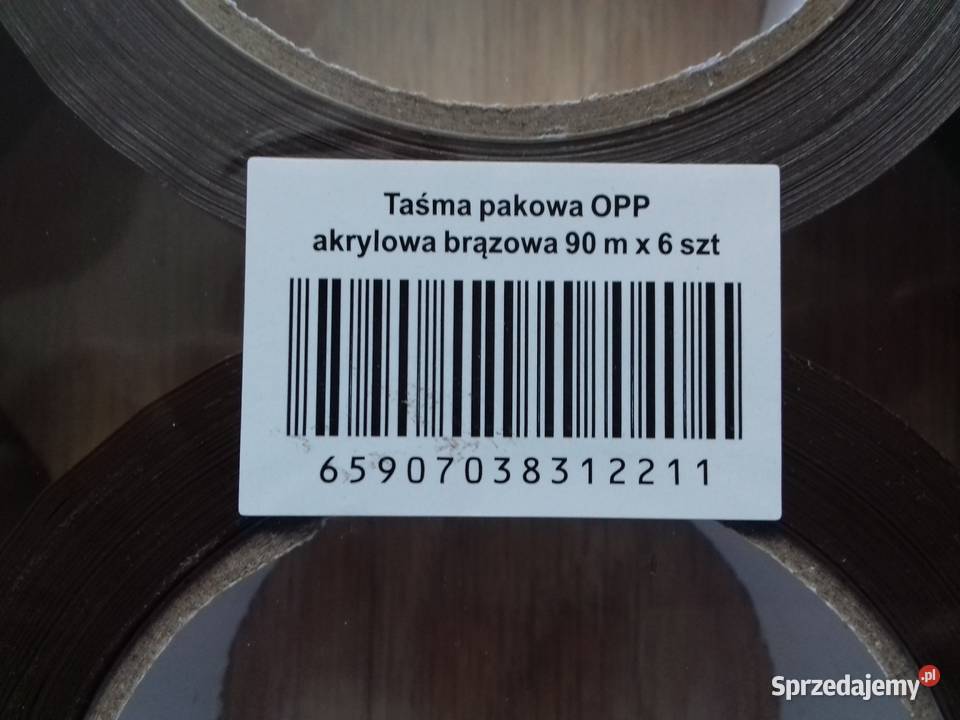 6x Taśmy pakowe przylepne brązowe 48mmx90m klej Magazynowanie