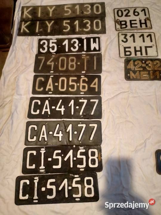 Tablica rejestracyjna Lwow1960 świętokrzyskie Pińczów
