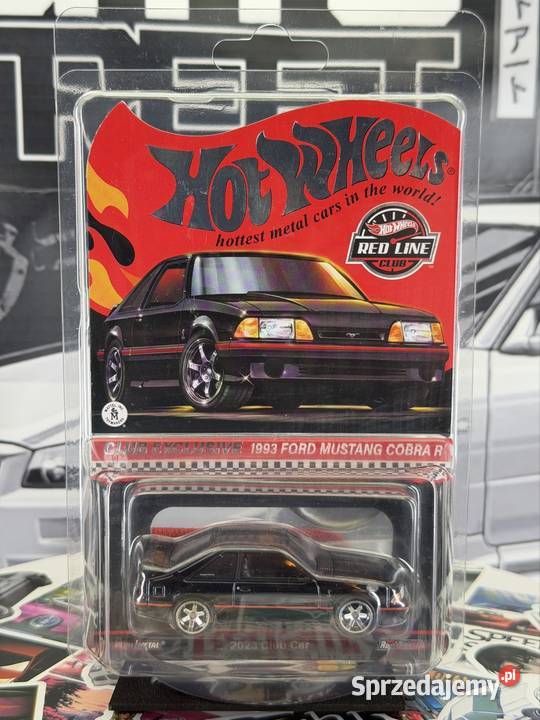 Hot Wheels RLC 1993 Ford Mustang Cobra R Black Wrocław sprzedam