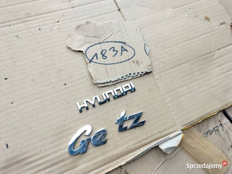HYUNDAI GETZ ZNACZEK EMBLEMAT NAPIS osobowe Kamień-Kolonia