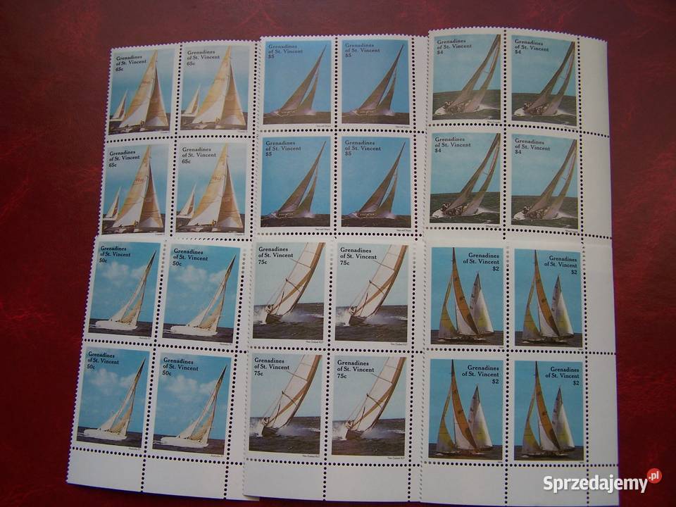 Grenadyny i St Vincent 1988 4x MNH Sport Jachty Antyki, Sztuka, Kolekcje Tychy
