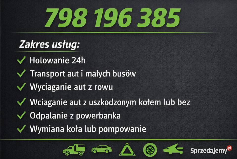 Pomoc Drogowa Dźwierzuty Laweta 247 798196385