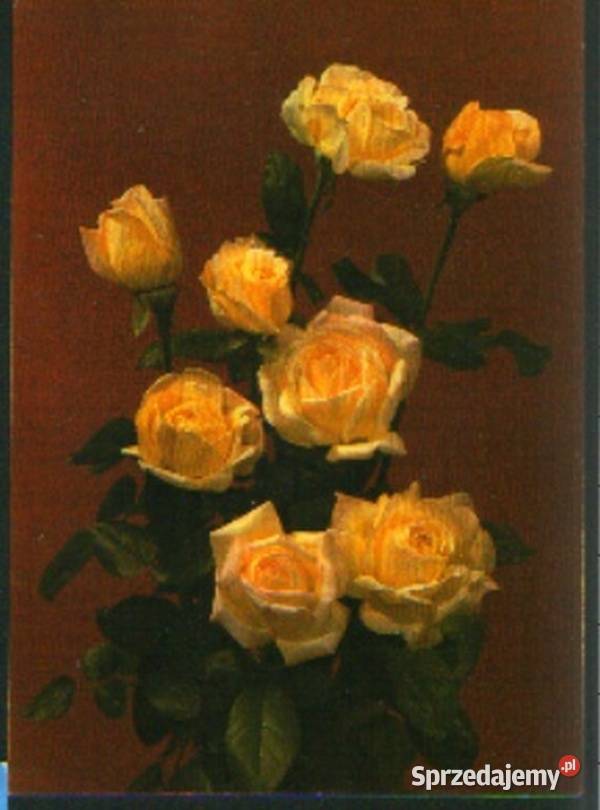 Kart poczt 4 kwiaty Gliwice sprzedam