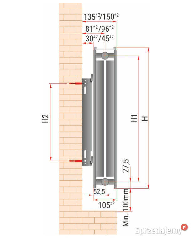 Grzejnik C22 600 x 1400 zasilane boczne Dom i Ogród Szadek