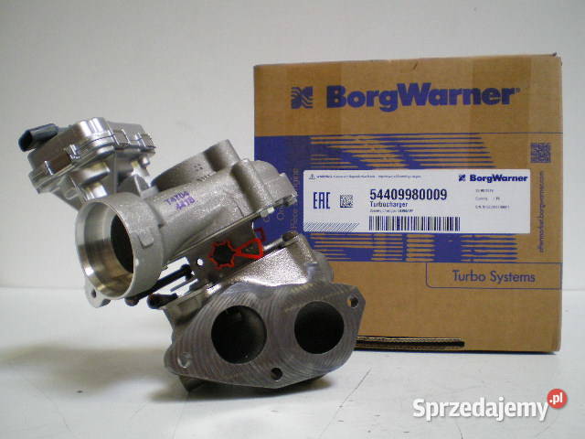 Nowa turbosprężarka BorgWarner KKK 54409980009 osobowe