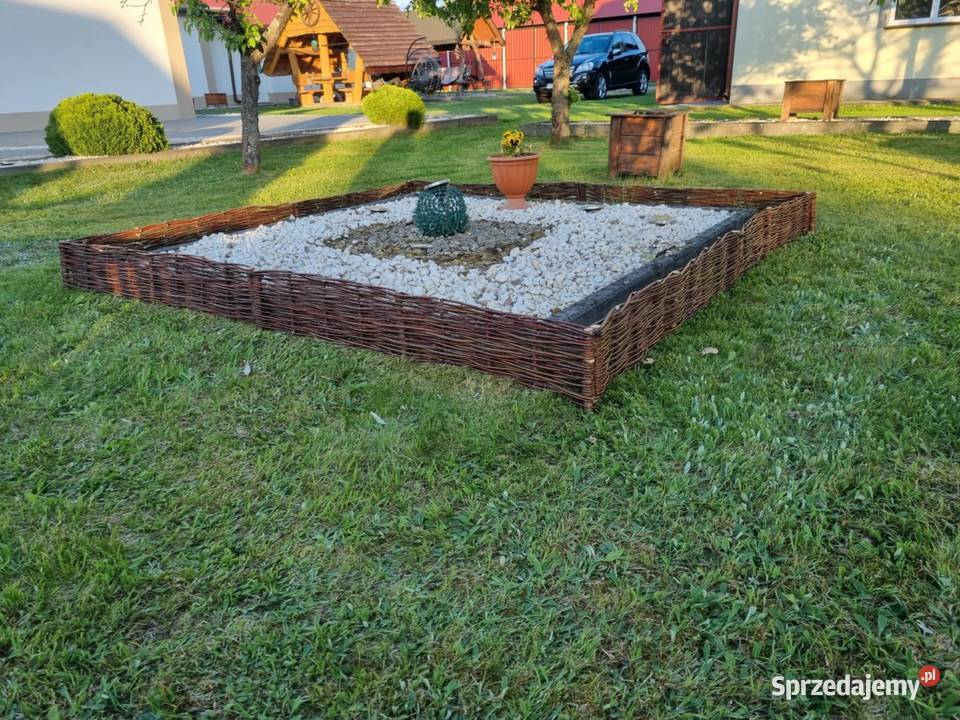 Palisada wiklinowa ogrodowa Płotki obrzeże Groble