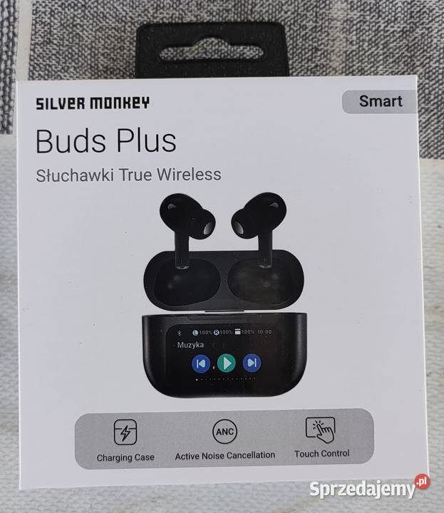 NOWE Słuchawki bezprzewodowe Silver Monkey Smart Kamień Śląski