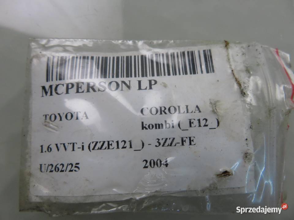 MCPERSON LEWY PRZEDNI TOYOTA COROLLA E12 16 VVTi Amortyzatory