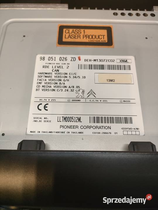 Sprawne Radio Peugeot 208 Jasionka sprzedam