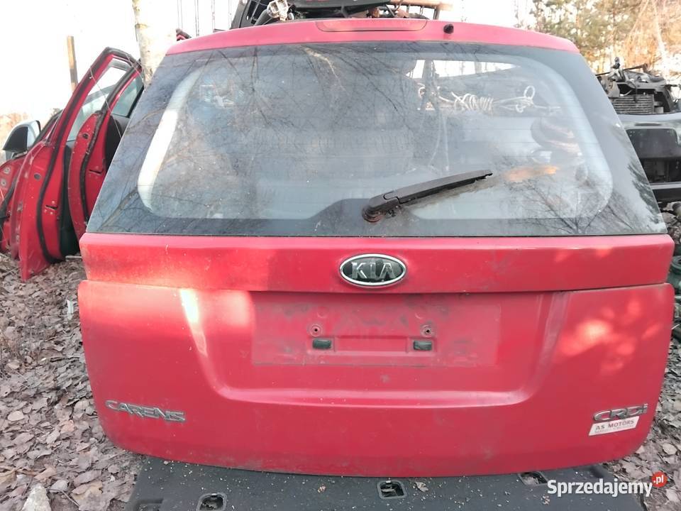 KIA Carens II Tylna Klapa Bagażnika czerwona
