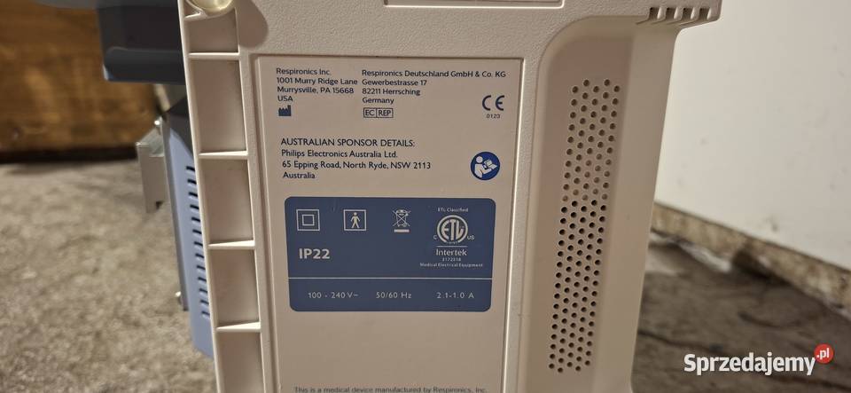 Respirator transportowy PHILIPS Trilogy 202 Zdrowie lubuskie Zielona Góra