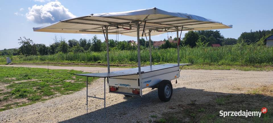 Przyczepka Stragan Mobilny Punkt Sprzedaży Stan Milicz sprzedam